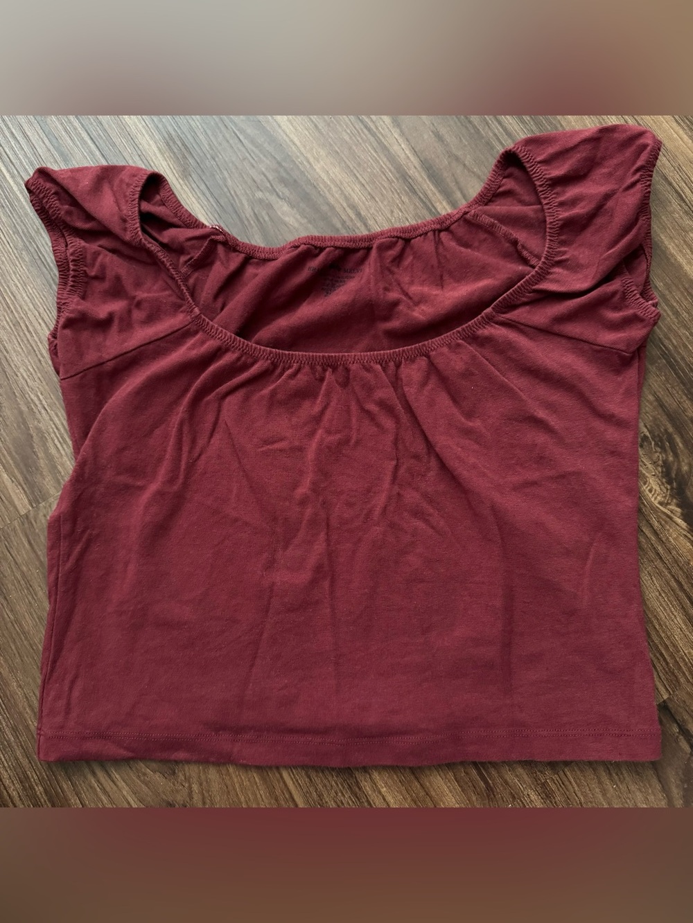 Brandy Melville maroon/red crop top
